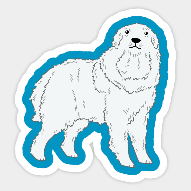 Great Pyrenees Sticker by saradaboru